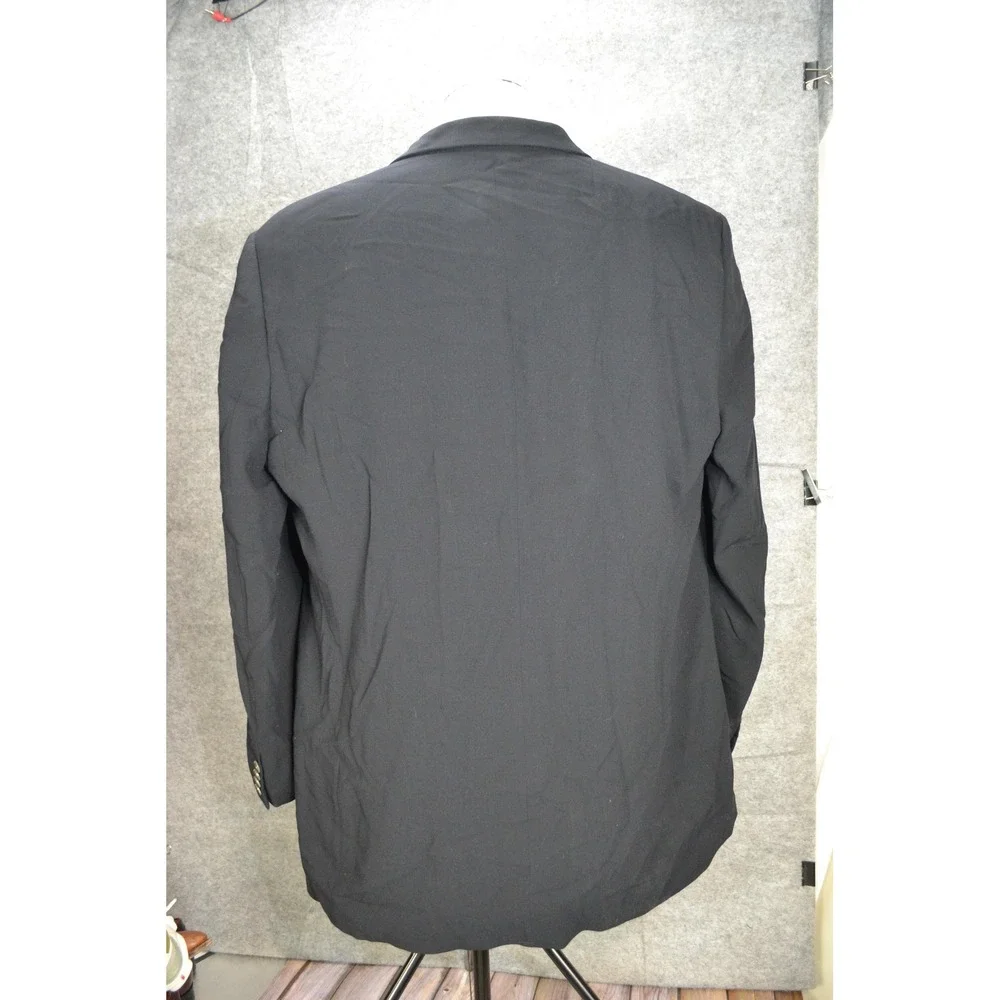 Giorgio Armani Blazer Mens Size 50 Black Wool Luxury borgo‎ 21 Sport Coat Italy